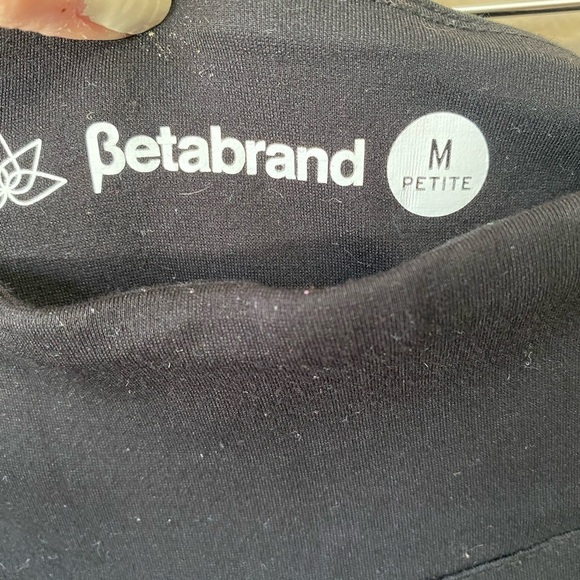 Betabrand Flare Knit Pull On Black Yoga Office Pants - Picture 2 of 4